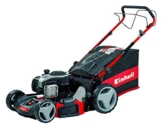 Einhell Benzin Rasenmäher GE-PM 48 S HW B&S (2 kW, 48 cm Schnittbreite, 75 l Fangsack, Hinterradantrieb, Mulchfunktion, Seitenauswurf, empfohlen bis 1600 m²) -