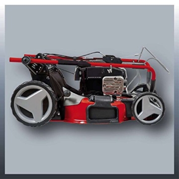 Einhell Benzin Rasenmäher GE-PM 53 VS HW B&S (2,3 kW, 150 cm³, Schnittbreite 53 cm, 6-fache Schnitthöhenverstellung 25-70 mm, 4-Gang Variospeed GT Getriebe) - 