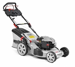 HECHT Benzin-Rasenmäher 554 AL Briggs & Stratton Benzin-Mäher (5 PS Motorleistung, 51 cm Schnittbreite, 5-fache Schnitthöhenverstellung 25-75 mm, 60 L Fangsack) -